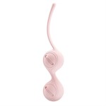 Нежно-розовые вагинальные шарики на сцепке Kegel Tighten Up I - фото 1401379