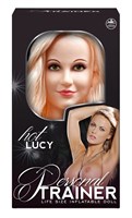 Надувная кукла с вибрацией и 2 любовными отверстиями Hot Lucy Lifesize Love Doll - фото 90515