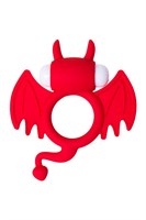Красное эрекционное кольцо на пенис JOS COCKY DEVIL - фото 90540