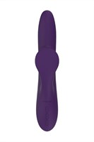 Фиолетовый вибратор с клиторальным стимулятором Nalone Peri - 23,3 см. - фото 90571