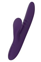 Фиолетовый вибратор с клиторальным стимулятором Nalone Peri - 23,3 см. - фото 90570