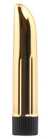 Золотистый многоскоростной вибромассажер Lady Finger - 12 см. - фото 1401503