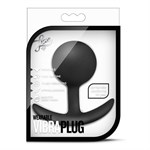 Черная анальная пробка Wearable Vibra Plug - 9,5 см. - фото 161606
