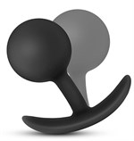 Черная анальная пробка Wearable Vibra Plug - 9,5 см. - фото 161607