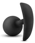 Черная анальная пробка Wearable Vibra Plug - 9,5 см. - фото 161608