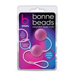 Розовые вагинальные шарики Bonne Beads - фото 1401583