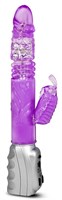 Фиолетовый вибромассажер Butterfly Stroker - 29,8 см. - фото 161667