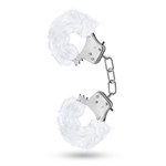 Белые игровые наручники Plush Fur Cuffs - фото 161688