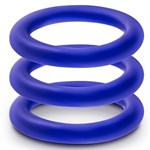 Набор из 3 синих эрекционных колец VS1 Pure Premium Silicone Cock Rings 101179 - фото 162373