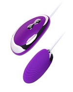 Фиолетовое виброяйцо A-Toys - 6,5 см. - фото 1401611
