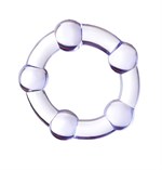 Фиолетовое эрекционное кольцо A-Toys - фото 1185533