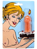 Свечка на торт  Шалун  в форме пениса - фото 1401650