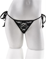 Кружевные трусики с вибропулей и пультом ДУ в виде кольца Date Night Remote Control Panties - фото 90870