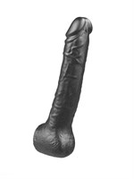 Чёрная фаллическая насадка BLACK BENT 3 - 22,5 см. 101505