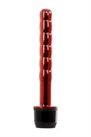Классический вибратор TOYFA Trio Vibe красного цвета - 18 см. - фото 174360