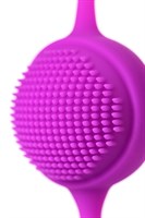 Фиолетовые вагинальные шарики с ресничками JOS NUBY - фото 90913