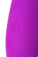 Фиолетовый вибратор с ресничками JOS DESI - 18,5 см. - фото 90936