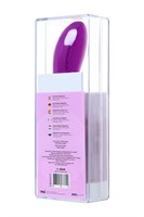 Фиолетовый вибратор с ресничками JOS DESI - 18,5 см. - фото 90935