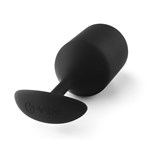 Чёрная пробка для ношения B-vibe Snug Plug 5 - 14 см.  - фото 91020