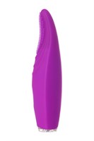 Фиолетовый клиторальный стимулятор с ресничками JOS ALICIA - 15,5 см. - фото 1363263