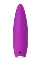 Фиолетовый клиторальный стимулятор с ресничками JOS ALICIA - 15,5 см. - фото 1363264