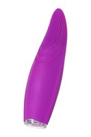 Фиолетовый клиторальный стимулятор с ресничками JOS ALICIA - 15,5 см. - фото 1363266