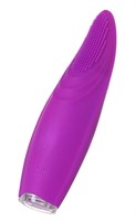 Фиолетовый клиторальный стимулятор с ресничками JOS ALICIA - 15,5 см. - фото 1363262