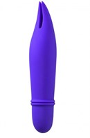 Фиолетовый мини-вибратор Universe Teasing Ears - 12,5 см. - фото 1363308