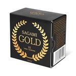 Золотистые презервативы Sagami Gold - 10 шт. - фото 64043