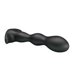 Черный анальный стимулятор простаты с вибрацией Special Anal Massager - 14,5 см. - фото 169897
