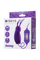 Фиолетовое виброяйцо с пультом управления A-Toys Bunny, работающее от USB - фото 175050
