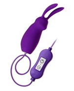Фиолетовое виброяйцо с пультом управления A-Toys Bunny, работающее от USB - фото 324746