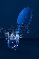 Синяя анальная вибровтулка OPlay Unico с пультом ДУ - 13,5 см. - фото 175134