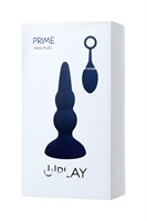 Синяя анальная вибровтулка OPlay Prime - 12 см. - фото 1402002