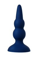 Синяя анальная вибровтулка OPlay Prime - 12 см. - фото 175141
