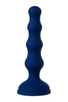 Синяя анальная вибровтулка OPlay Wave с пультом ДУ - 15,5 см. - фото 91322