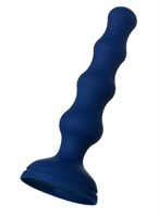 Синяя анальная вибровтулка OPlay Wave с пультом ДУ - 15,5 см. - фото 91320
