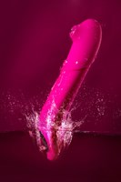Розовый стимулятор с пульсацией и вакуум-волновой стимуляцией JOS Oscar - 20,5 см. - фото 64192