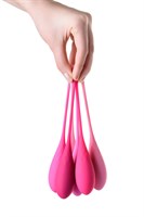 Набор из 6 розовых вагинальных шариков Eromantica K-ROSE - фото 91382