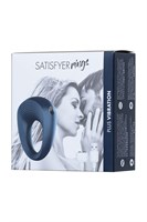 Синее эрекционное кольцо на пенис Satisfyer Power Ring 104724 - фото 7061