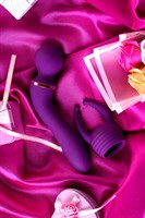 Фиолетовый вибромассажер Eromantica Uma - 20 см. - фото 1363448