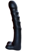 Чёрный фаллоимитатор-гигант PREDATOR - 37 см. - фото 158074