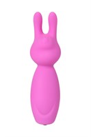 Розовый мини-вибратор Eromantica PUSS с ушками - 8,5 см. - фото 1363452