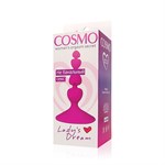 Ярко-розовый анальный стимулятор COSMO - 8 см. - фото 1349510