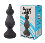 Фигурная анальная втулка Sex Expert - 10 см. - фото 1402175
