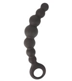 Чёрная анальная цепочка Sex Expert - 15 см. - фото 175822