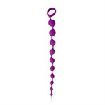 Фиолетовая фигурная анальная цепочка Cosmo - 32 см. - фото 39291