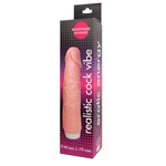 Вибратор Realistic Cock Vibe телесного цвета - 20 см. - фото 1363495