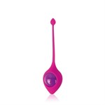 Розовый вагинальный шарик Cosmo с хвостиком - фото 1187930