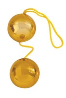 Золотистые вагинальные шарики Balls - фото 94970